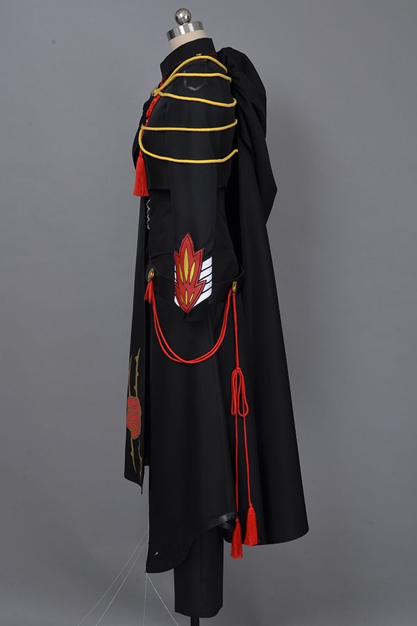 Code Geass Lelouch Mens Cosplay Costume Rebellion Black Ashford Uniform Outfit Anime Cosplay Gear - 3