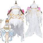 Cardcaptor Sakura Clear Card Cosplay Costume Kinomoto Snow Angel Dress Halloween Carnival