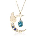 Dongsheng Women Necklace Romantic Series Sailor Moon Wing Charm Pendant Anime Cosplay Cardcaptor Sakura Jewelry - 3