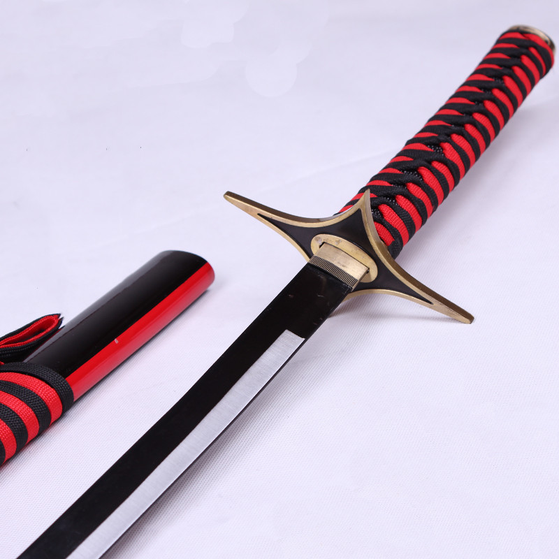 Bleach Fantasy Anime Samurai Katana Real Sword Cosplay Christmas Decorative Stage Performance - 3