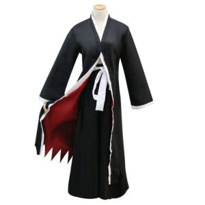 Bleach Kurosaki Ichigo Robe Cloak Pants Belt Coat Japanese Anime Cosplay Halloween Costume Clothing Bankai Kimono Uniform - 2