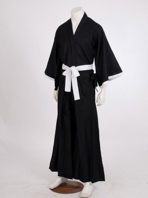 Bleach Kurosaki Ichigo Robe Cloak Coat Japanese Anime Cosplay Halloween Costume - 2