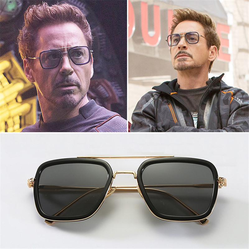 Spiderman Far From Home Edith Sunglasses Replica Cosplay Prop Iron Frame Plane Mirror Eyewear - 2