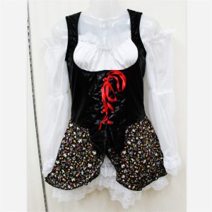 High Sexy Floral Pirate Dress Pirates The Caribbean Cosplay Costume Carnival Adult Party Halloween Women