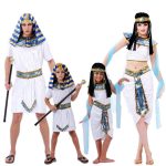 Egyptian Prince Pharaoh Costume Cleopatra Dresses Women Men Halloween Party Cosplay Clothing Adult Stage Performance Sui - 4