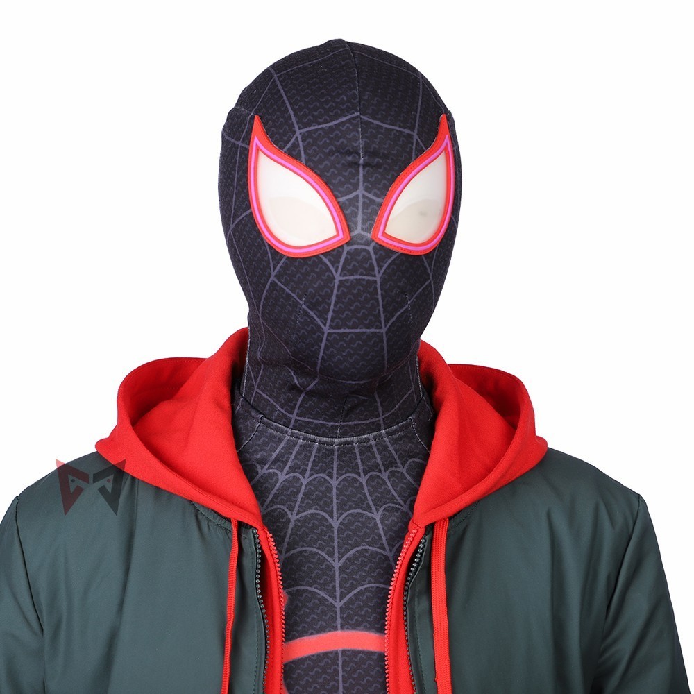 Ultimate Spiderman Cosplay Costume Miles Morales Spandex Bodysuit Unisex Adult Kids Inspired By Comics Fallout 4 - 3