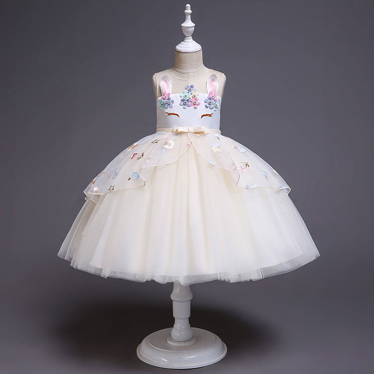 Girls Unicorn Princess Dress Rainbow Tutu For Halloween Christmas Party Cosplay Costume Ages 310 - 31