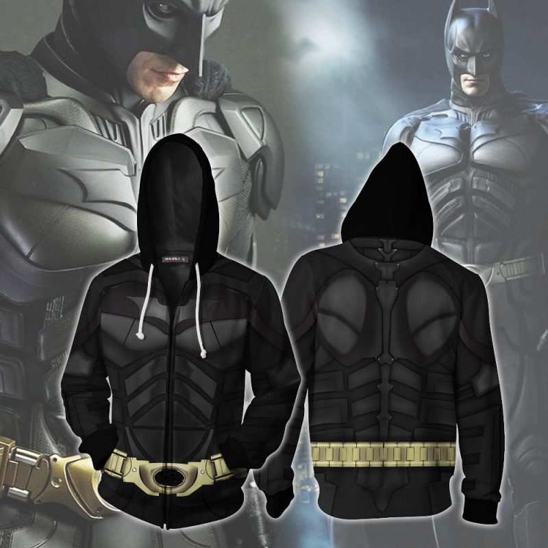 The Dark Knight Batman Cosplay Costumes Hoodies 3d Printing Red Hood Zip Up Hoodie Men's And Women's Sports