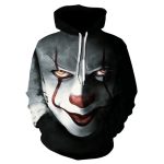 Movie Stephen King It The Clown Pennywise Hoodies Cosplay Costume Men Women Cartoon 3d Printing Hooded Sweatshirt