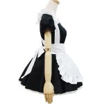 Treeampsea Sexy Pierced Lolita Apron Dress Maid Madchen Kleid Kellnerin Cosplay Costume With Cat Ear Hairband Any Size - 2