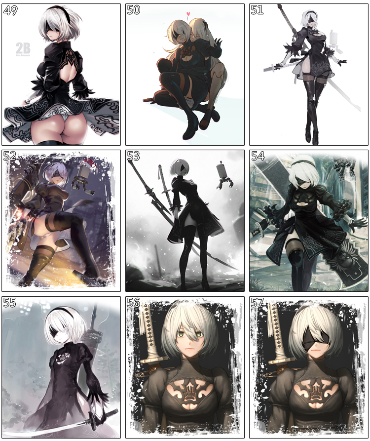 Deluxe Nier Automatas 2b Yorha No 2 Type B Cosplay Costume Adult Size Special Style Shirt Top With 9s Theme - 10