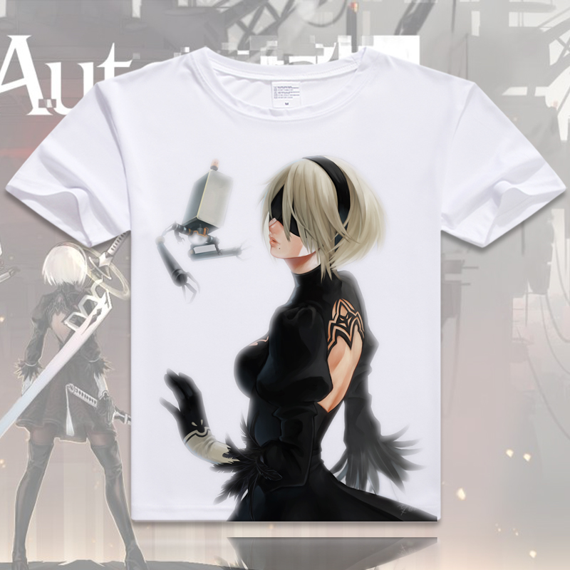 Deluxe Nier Automatas 2b Yorha No 2 Type B Cosplay Costume Adult Size Special Style Shirt Top With 9s Theme - 2