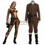 Cosplaydiy Metal Gear Solid 3 Snake Eater Eva Costume Adult Women Halloween Carnival Cosplay Outfit Jumpsuit Custom Made