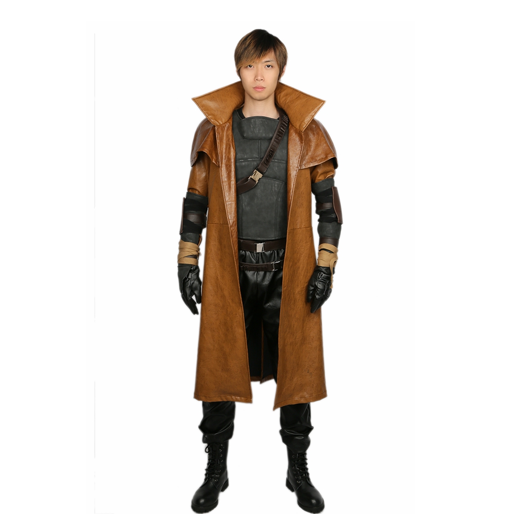 Xcoser Fallout 4 Veteran Ranger Cosplay Costume Full Set In Brown Pu Leather For Men Perfect For Halloween - 6