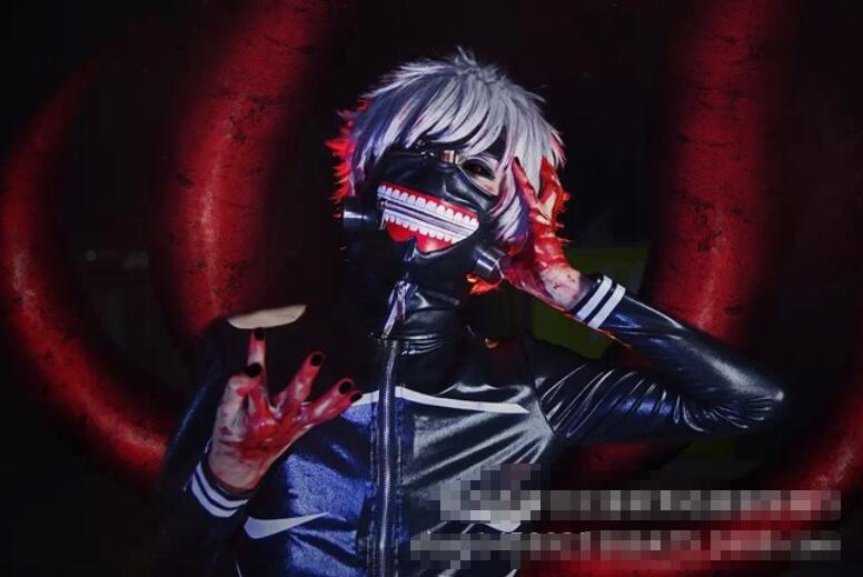 Tokyo Ghoul Anime Cosplay Costume S3xl Kaneki Ken Pu Battle Suit Cos Coat Top Pants For Halloween - 6