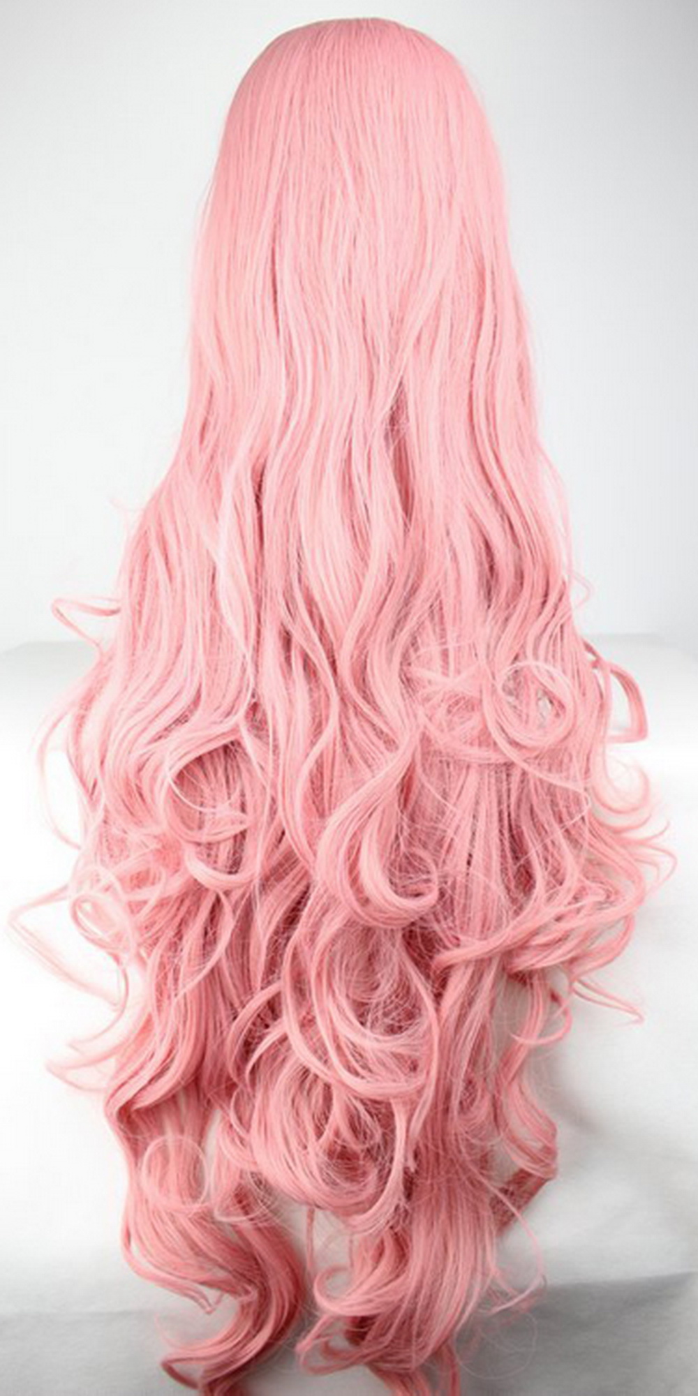 Vocaloid Megurine Luka Long Wavy Cosplay Wig Heat Resistant Synthetic Hair For Womens Costume Parties - 4