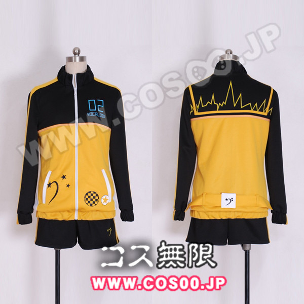 Deluxe Vocaloid Project Divaf Kagamine Len Anime Cosplay Costume Authentic Detailed Unisex Outfit - 1