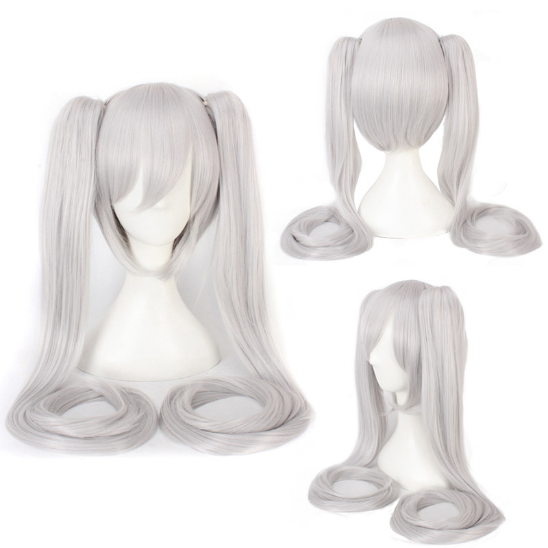 Sakura Snow Vocaloid Miku Senbonzakura Cosplay Wig Long Synthetic Heat Resistant Ponytails Womens Costume Party Wigs - 20