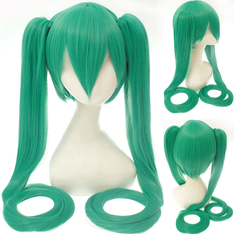 Sakura Snow Vocaloid Miku Senbonzakura Cosplay Wig Long Synthetic Heat Resistant Ponytails Womens Costume Party Wigs - 6