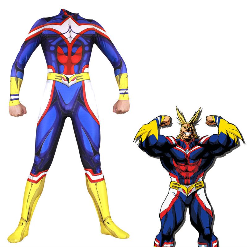 Toshinori Yagi My Hero Academia Costume All Might Jumpsuit Boku Suits Anime Vocaloid Cosplay Halloween