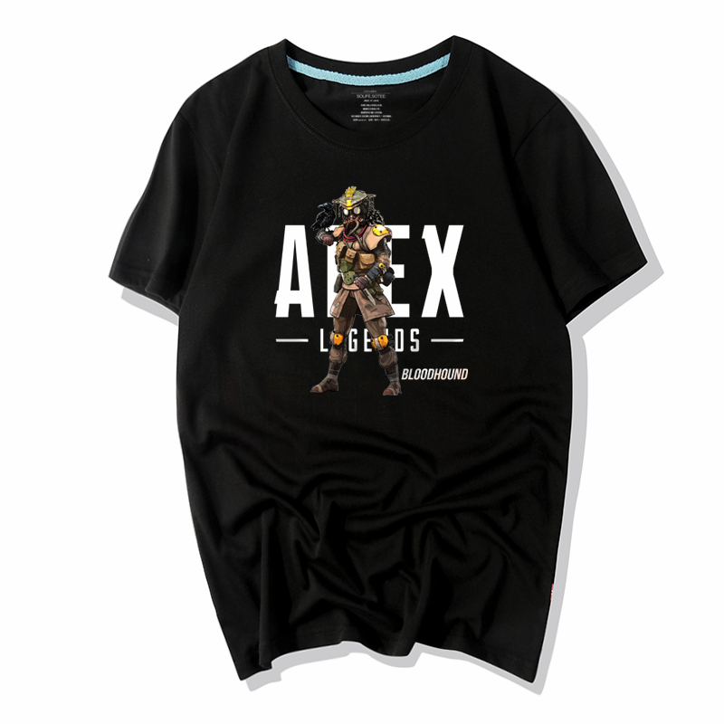 Apex Legends Cosplay Adult Costume Sports Shirt Bloodhound Gibraltar Lifeline Pathfinder Themed Short Sleeve Top - 12