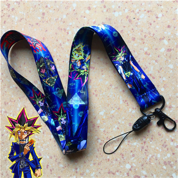 Anime Yu Gi Oh Lanyards Japanese Cosplay Id Card Holder Key Mobile Phone Strap - 2