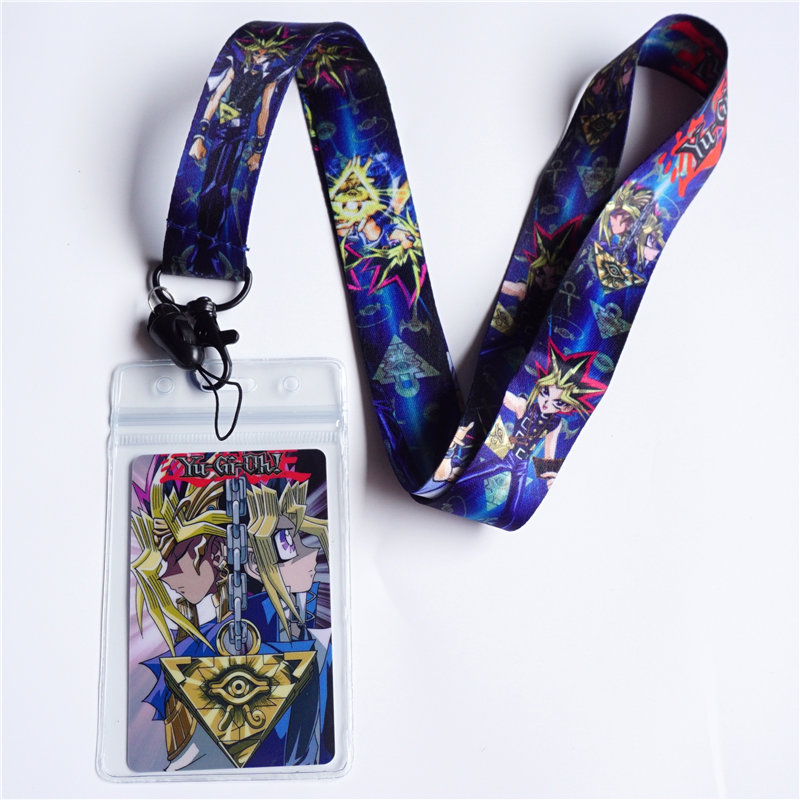 Anime Yu Gi Oh Lanyards Japanese Cosplay Id Card Holder Key Mobile Phone Strap - 1