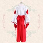 Anime Cosplay Kikyo Kimono Full Set Costume Halloween Costumes Top Skirt Clogs Socks - 3