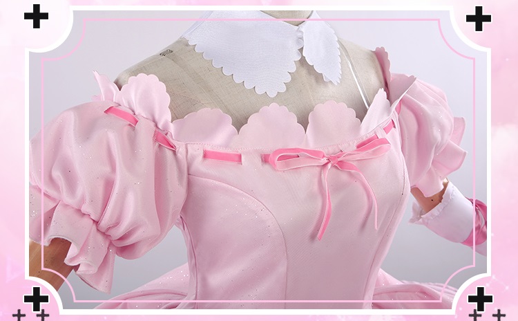 Anime Shugo Chara Utau Cosplay Costume Womens Fancy Pink Angel Dress For Halloween Cosplay Events - 9