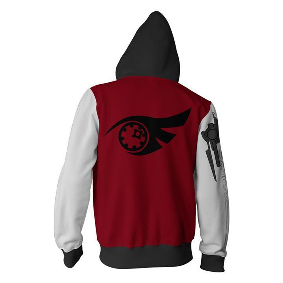 3d Printed Ruby Rose Anime Hoodies Unisex Cosplay Costume Sweatshirts Rwby Crescent Themed Hooded Jackets - 17