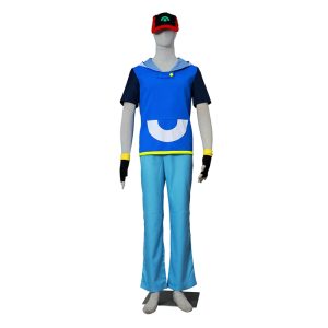 Athemis Ash Ketchum Pocket Monster Katchum Cosplay Costume Men Halloween Set - 2