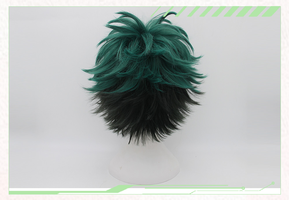 My Hero Academia Deku Cosplay Wig Anihut Anime Izuku Midoriya Boku No Academy Hairpiece - 5