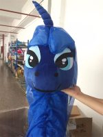 Princess Luna Mascot Costume My Little Pony Horse Halloween Party Fancy Cosplay Dress Adult Size Performance Outfit - 4