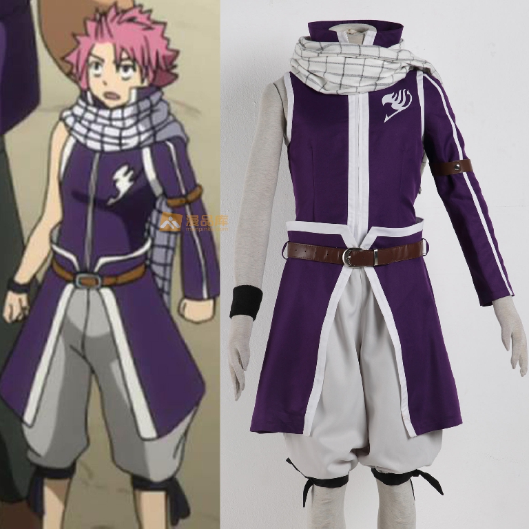 Unisex Anime Fairy Tail Natsu Dragneel Cosplay Costume Customizable Etherious Halloween Outfit - 1