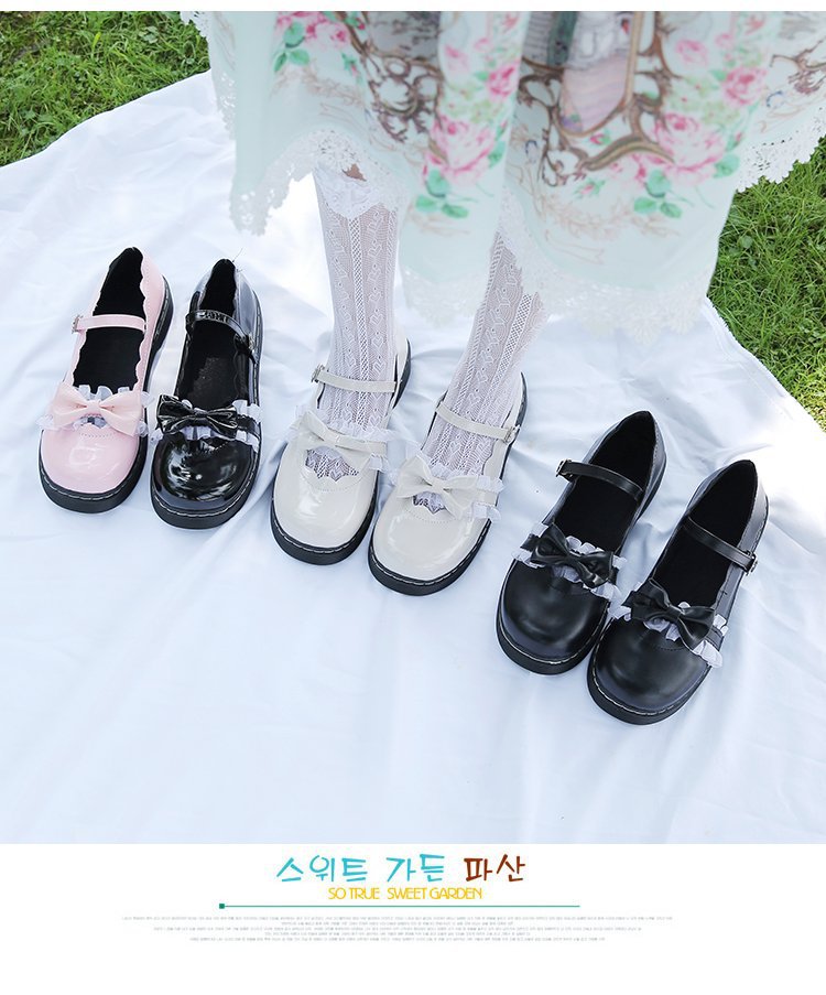 Japanese Kawaii Lolita Womens Gothic Platform Boots Round Head Anime Cosplay Uniform Footwear - 6