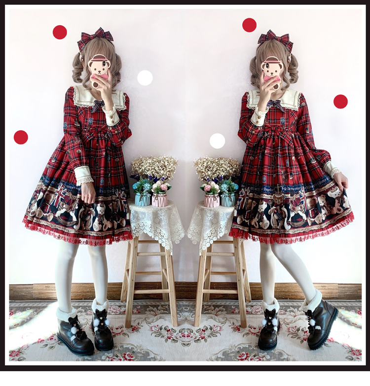 Japanese Lolita Winter Boots Pu Leather Velvet Warm Ankle Kawaii Anime Cosplay Round Toe Fluffy Shoes For Women - 11