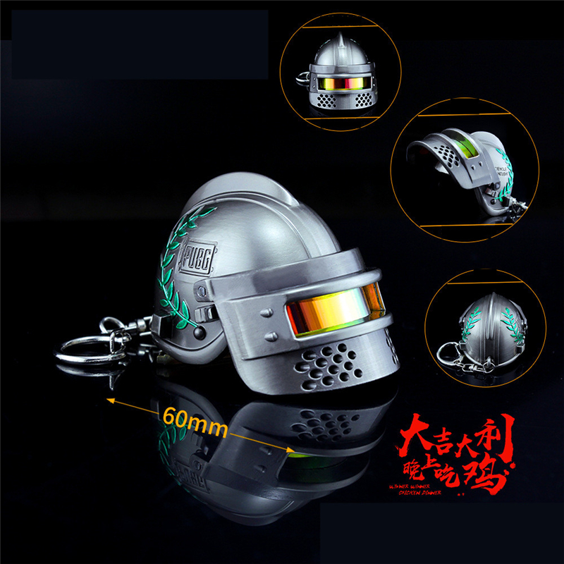 Playerunknowns Battlegrounds Pubg Level 3 Armor Helmet Keychain Alloy Cosplay Prop For Kids And Adults - 5