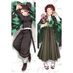 Anime Demon Slayer Dakimakura Hugging Body Hashibira Inosuke Costume Pillow Case Home Bedding Cover Peachskin - 5