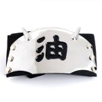 Anime Konoha Jiraiya Hokage Hatake Kakashi Cosplay Props Ninja Headband Metal Armband Wristband Headwear Accessories Toy - 6