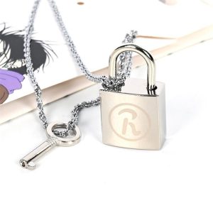 Anime Nana Ren Lock Key Pendant Necklace Ai Yazawa Cosplay Prop Jewelry - 1