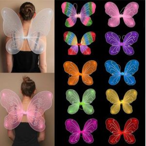 10 Colors Hot Princess Kids Girl Fairy Butterfly Wings Fancy Dress Party Costume Props Girls Dressing - 1