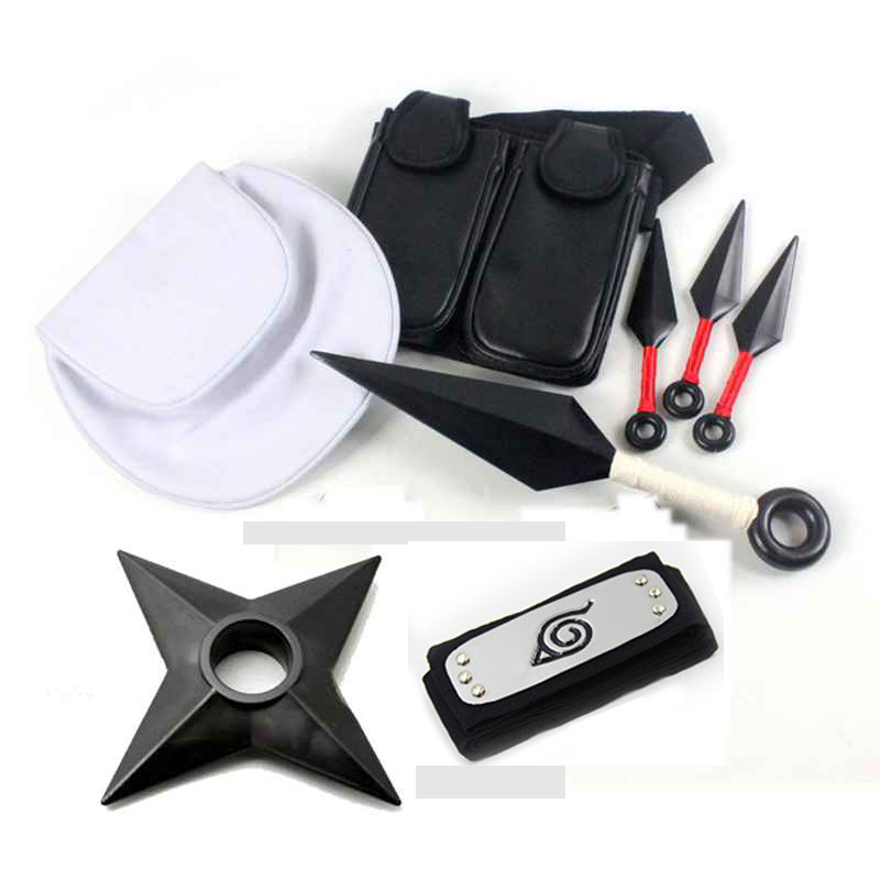 Anime Ninja Cosplay 10pcs8pcs Set Durable Plastic Kunai Shuriken Props Halloween Toy Collection Themed Party Bags - 16