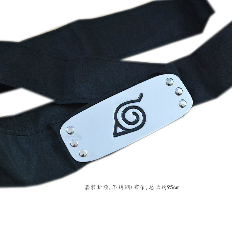 Anime Kakashi Cosplay Accessory Set Headband Itachi Akatsuki Ring Necklace Handheld Ninja Sword Collectible Toys - 24