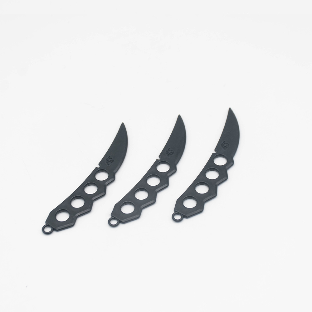 Anime Ninja Cosplay Props Akatsuki Kakashi Double Dragon Blade 11cm22cm Shuriken Kunai Set - 11