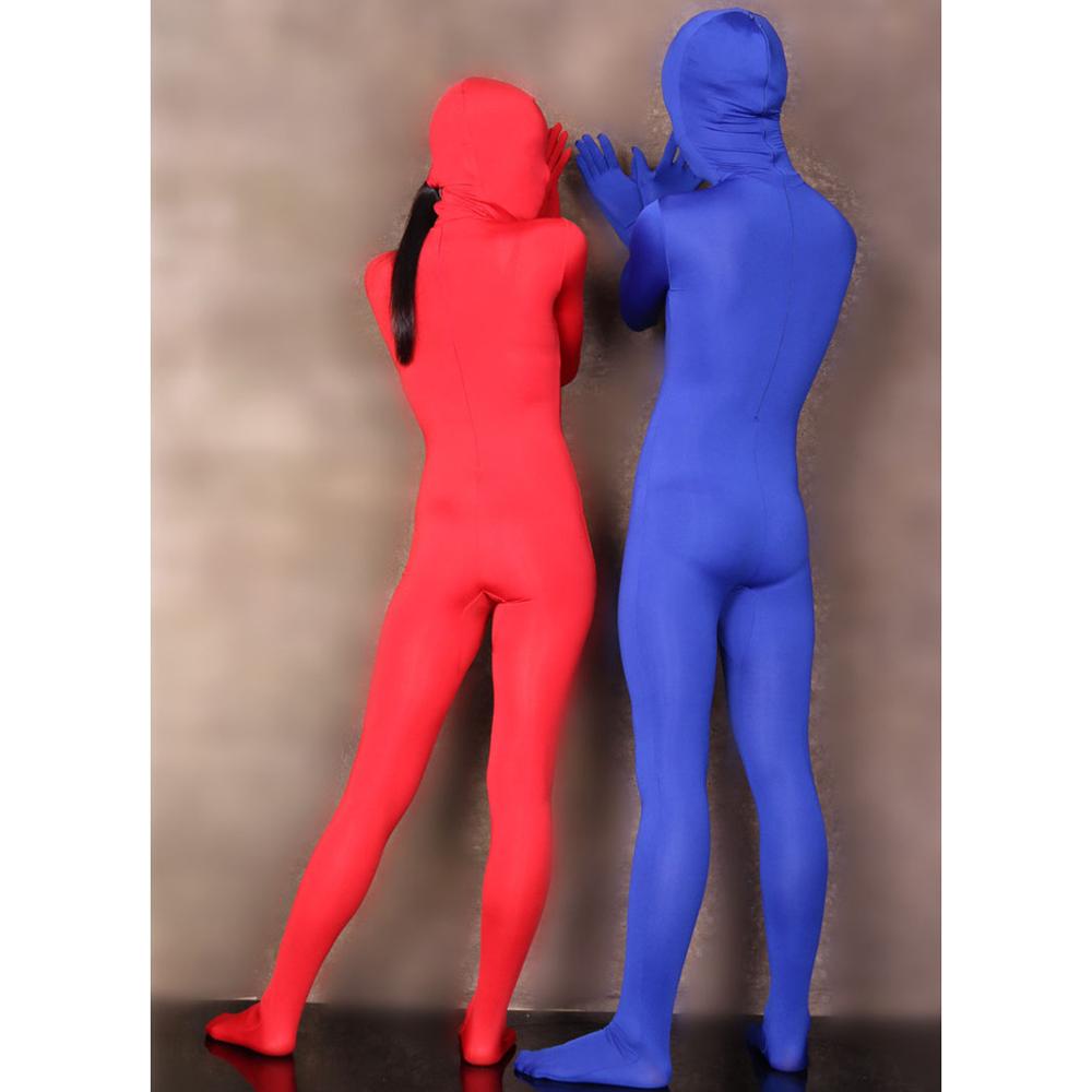 Plus Size High Elastic Long Sleeve Bodysuit Stage Theatre Performance Cosplay Costume Full Coat One Piece Tights Zentai Overalls - 5