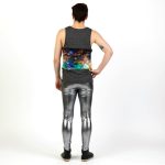 Speerise Men Shiny Leggings Metallic Spandex Full Length Man Meggings Tights For Guys - 2