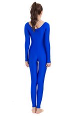 Speerise Adult Women's Nylon Spandex Unitard Long Sleeve Yoga Jumpsuit Scoop Neck Basic Bodysuit One-piece Fitness Clothing - 3