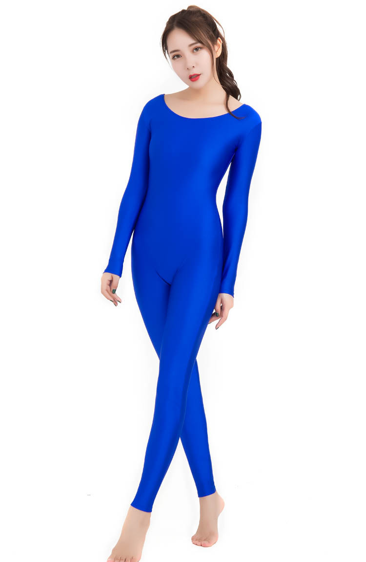 Speerise Womens Yoga Jumpsuit Long Sleeve Scoop Neck Onepiece Fitness Bodysuit In Nylon Spandex Material For Adults - 3