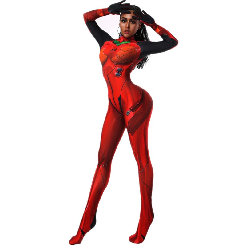 Neon Genesis Evangelion Asuka Langley Cosplay Costumes 3d Printed