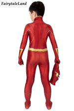 Kids 3d Printing The Flash Season 6 Cosplay Costume Carnival Halloween Children Superhero Zentai Suit Boys Jumpsuit - 4